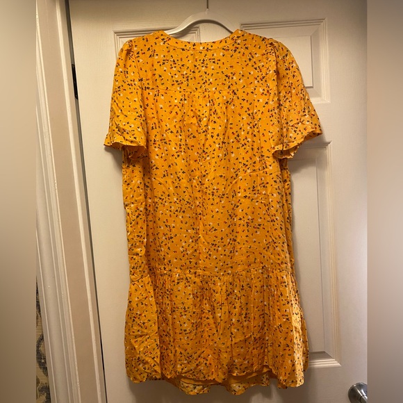 LOFT pintuck flounce dress M - Picture 6 of 10